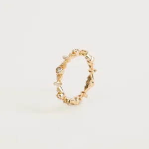 Essence Trio Diamond Eternity Band Ring