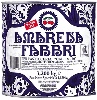 Fabbri AMARENA 18/20 NAT - 6 x 3.2 KG Tin - Fabbri Canada