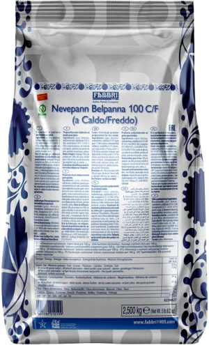 Fabbri Nevepann Belpanna 100CF (Hot/Cold Preparation), Base for Gelato and Ice Cream, 8 x 2.5KG (5.5lb) - Fabbri Canada