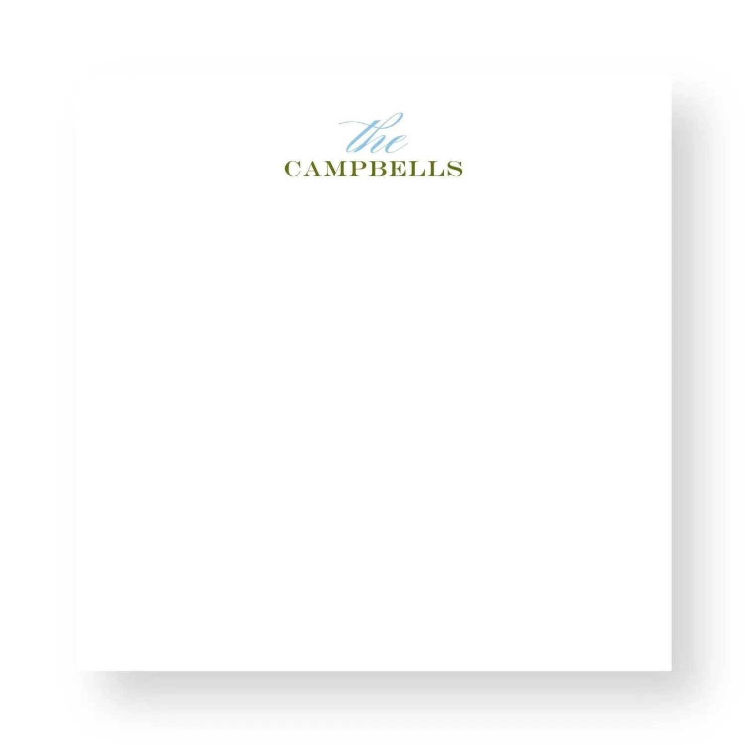 Family Last Name Notepad
