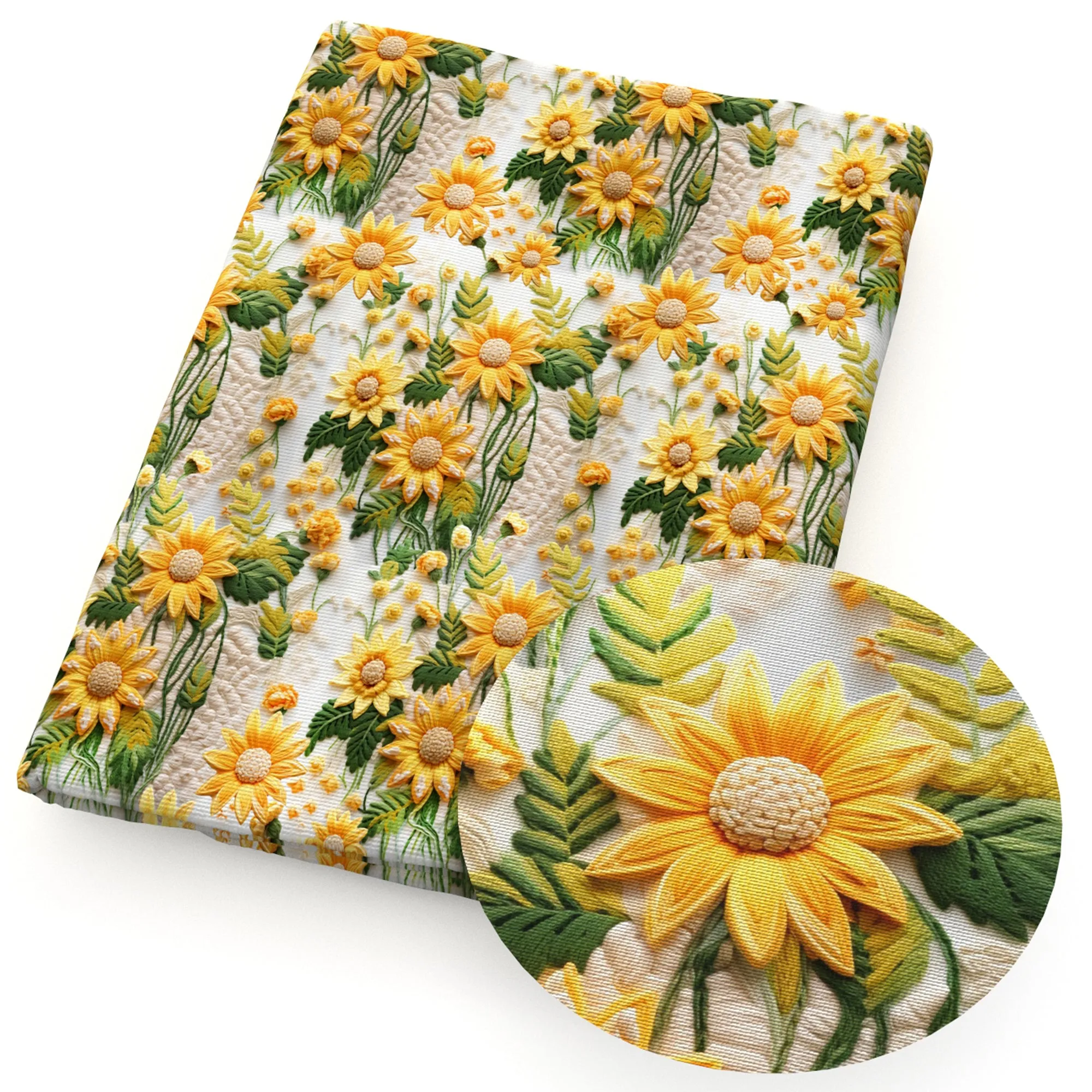 faux embroidery fabric