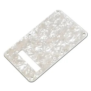 Fender - Backplate, Stratocaster®, Aged White Moto, 4-Ply