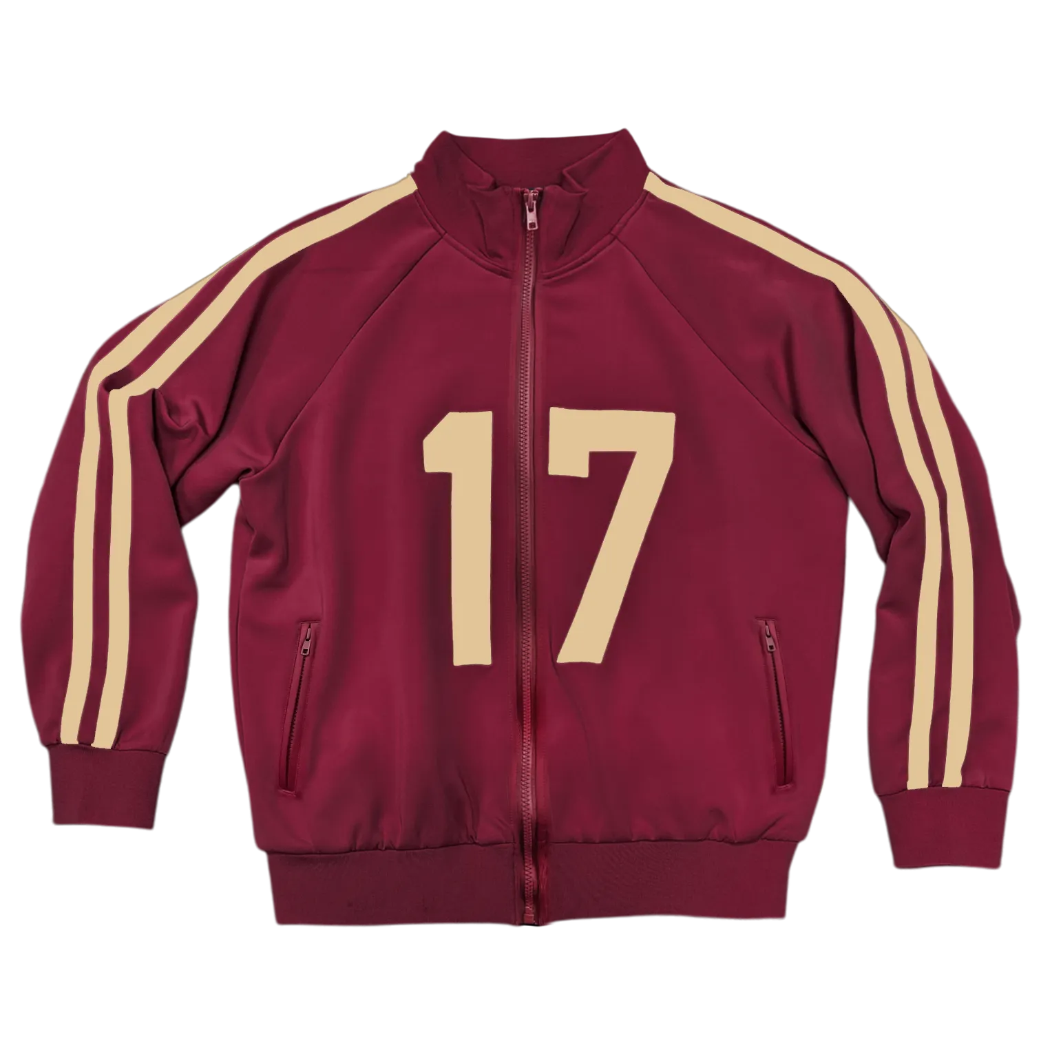filthy® 2-Stripe track Jacket maroon