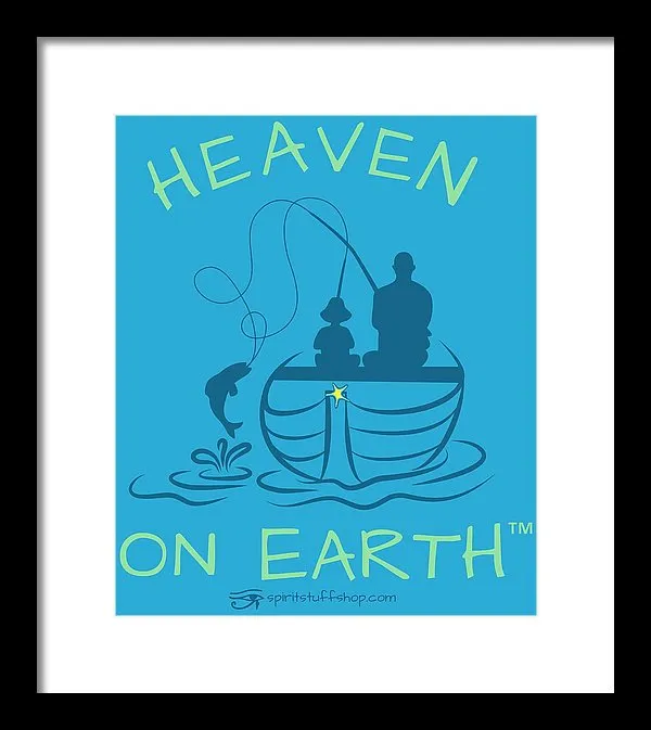 Fishing Heaven On Earth - Framed Print
