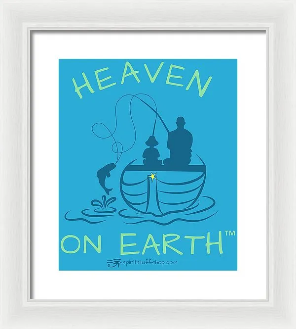 Fishing Heaven On Earth - Framed Print