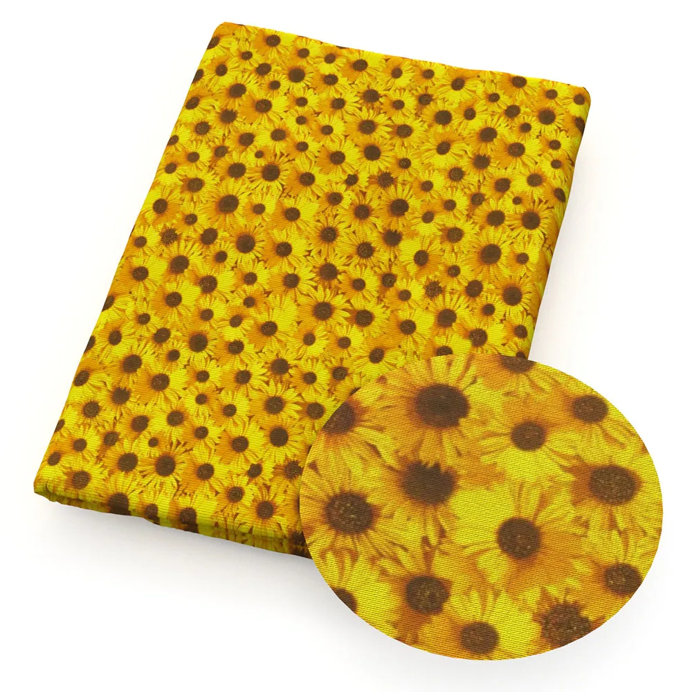 Flower Theme Printed Fabric