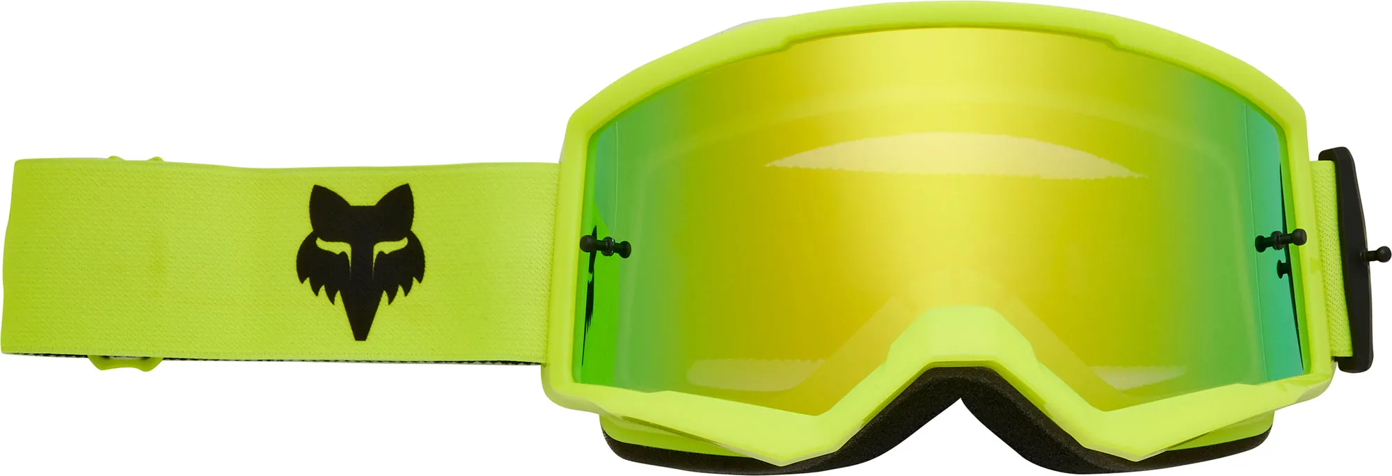 Fox Main Mirrored Lens Cycling Goggles - Yellow