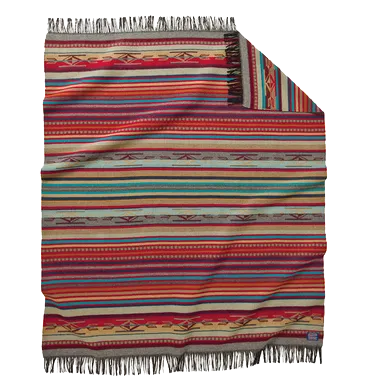 Fringed Chimayo Throw by Pendleton, Garnet