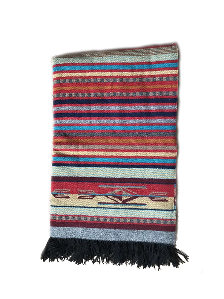 Fringed Chimayo Throw by Pendleton, Garnet