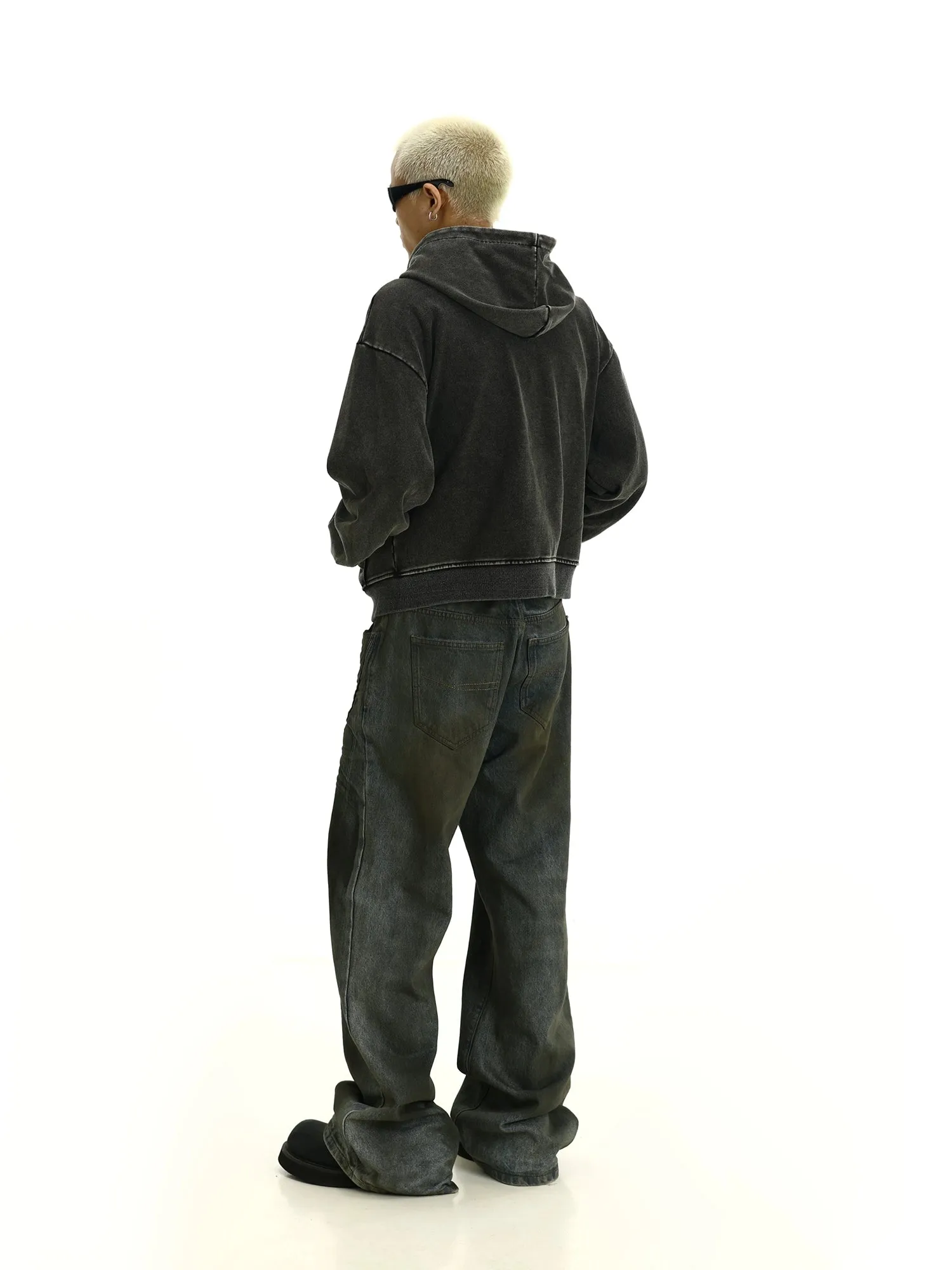 Front Pockets Zip-up Hoodie