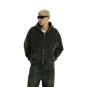 Front Pockets Zip-up Hoodie