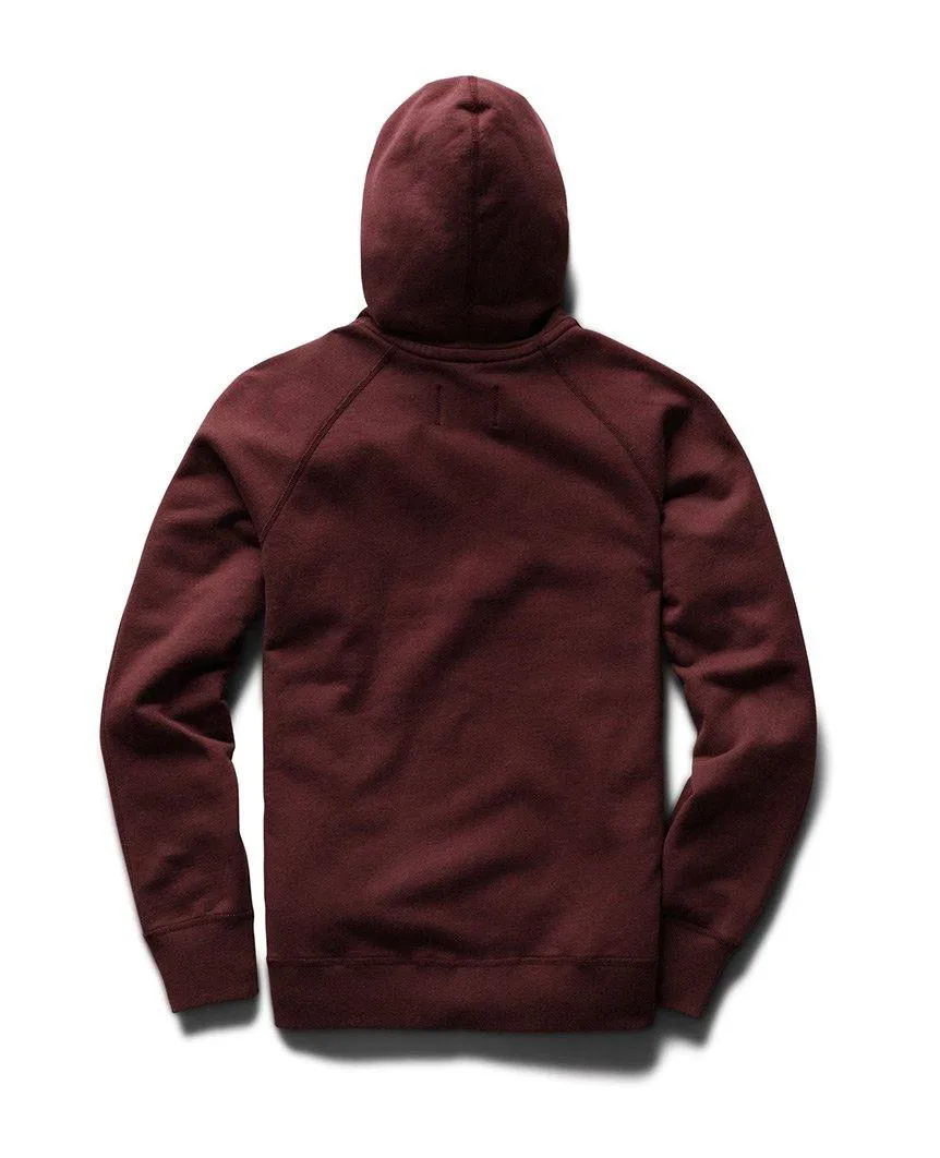 Full Zip Hoodie Midweight Terry Crimson
