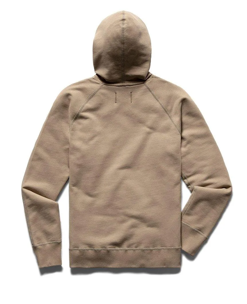 Full Zip Hoodie Midweight Terry Khaki