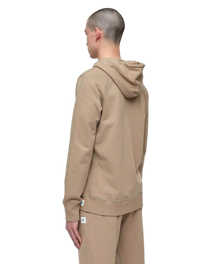 Full Zip Hoodie Midweight Terry Khaki