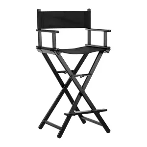 Gabbiano Black Aluminium Make-up Chair