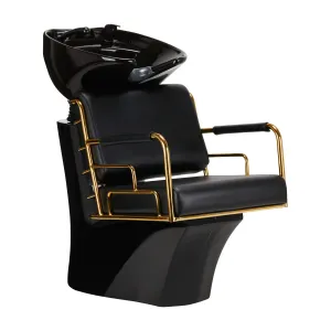 Gabbiano Hair Wash Unit Prato Gold & Black