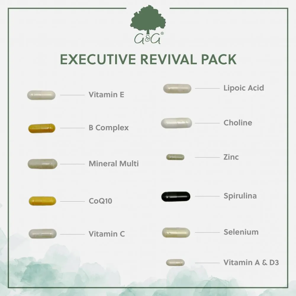 G&G Vitamins Executive Revival Pack 28 Day Supply