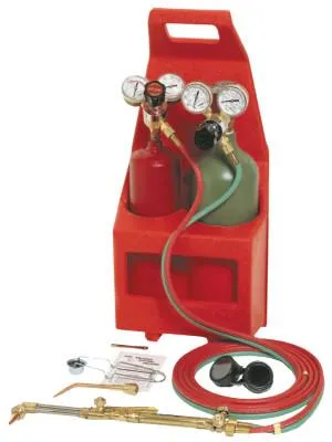 Gentec Tote-A-Torch Outfits, Torch Handle, Regulators, Cutting Tip, Hose, Carrier, 12-PT