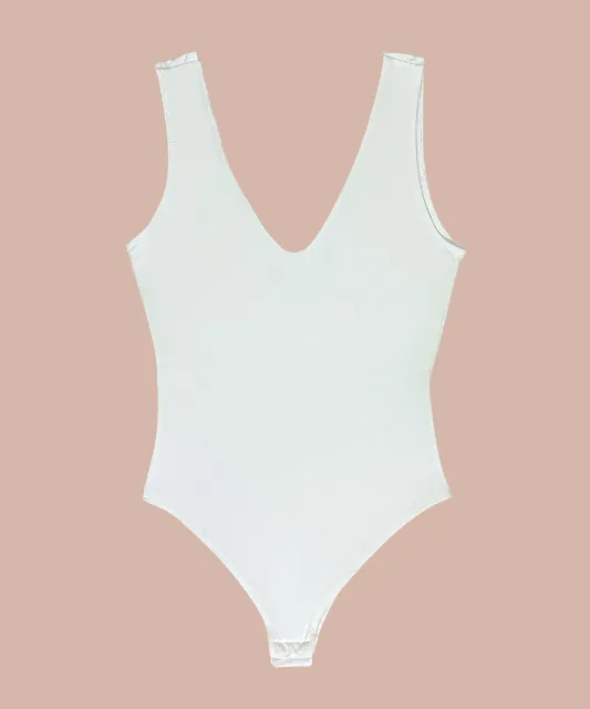 Georgina V Neck Sleeveless Bodysuit