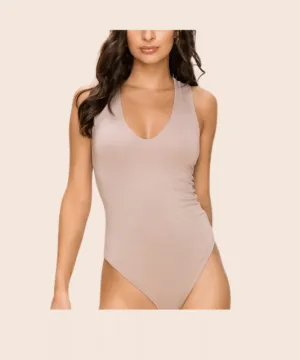 Georgina V Neck Sleeveless Bodysuit