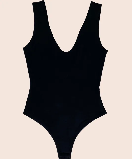 Georgina V Neck Sleeveless Bodysuit
