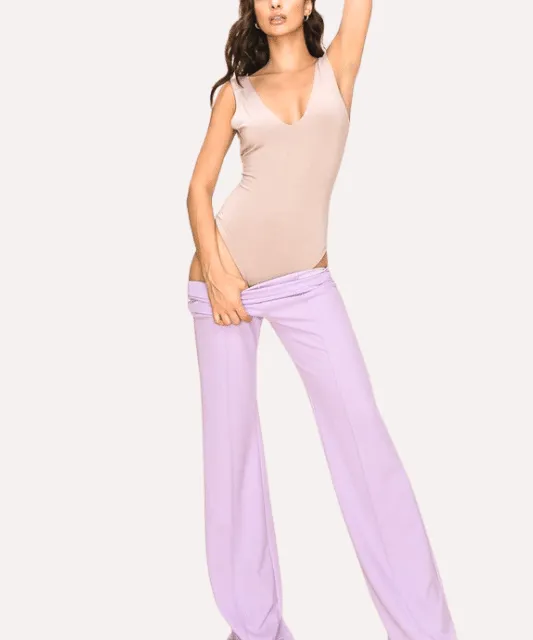 Georgina V Neck Sleeveless Bodysuit
