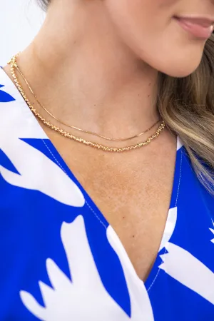 Gold Double Layer Necklace