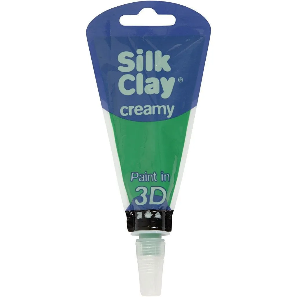 Green Colour Liquid Modelling Clay Piping Bag For Relief Drawing 35 ml
