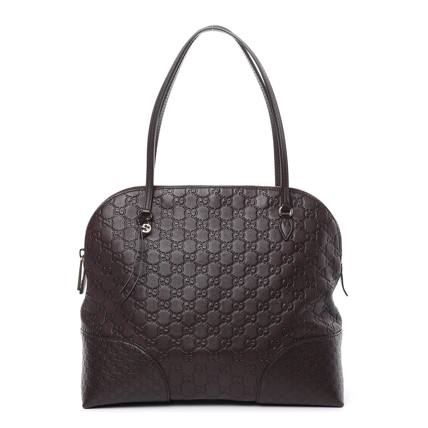 Gucci Guccissima Medium Brown Bree Shoulder Bag