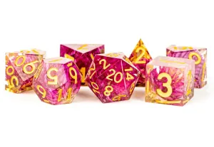 Hand Crafted Sharp Edge Dice: Thousand Day Red