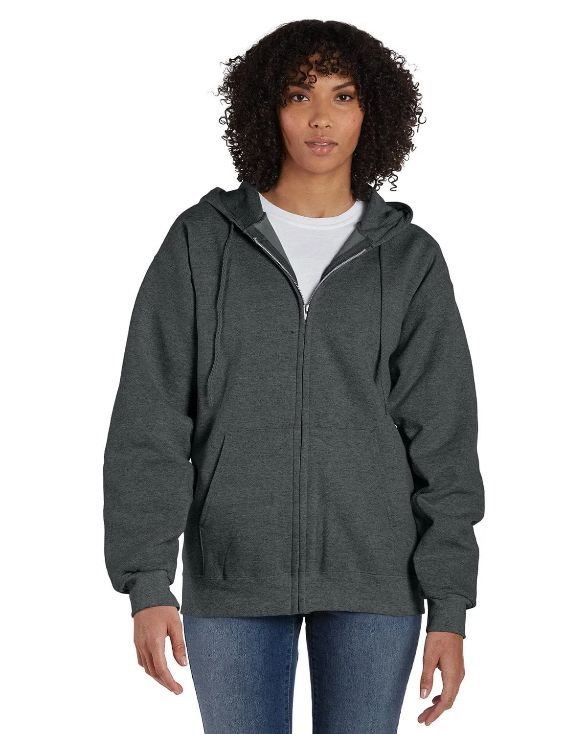 Hanes Ultimate Cotton Full-Zip Hoodie Sweatshirt