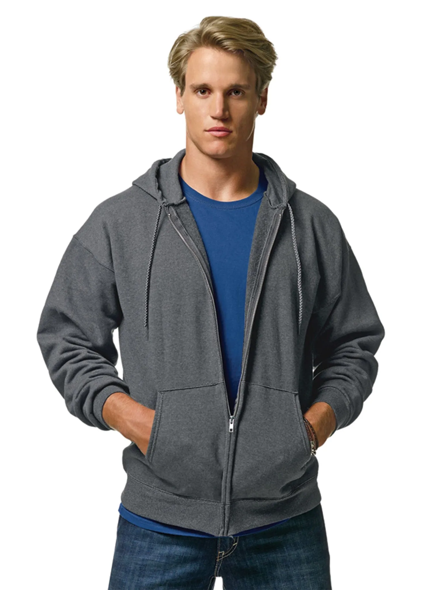 Hanes Ultimate Cotton Full-Zip Hoodie Sweatshirt