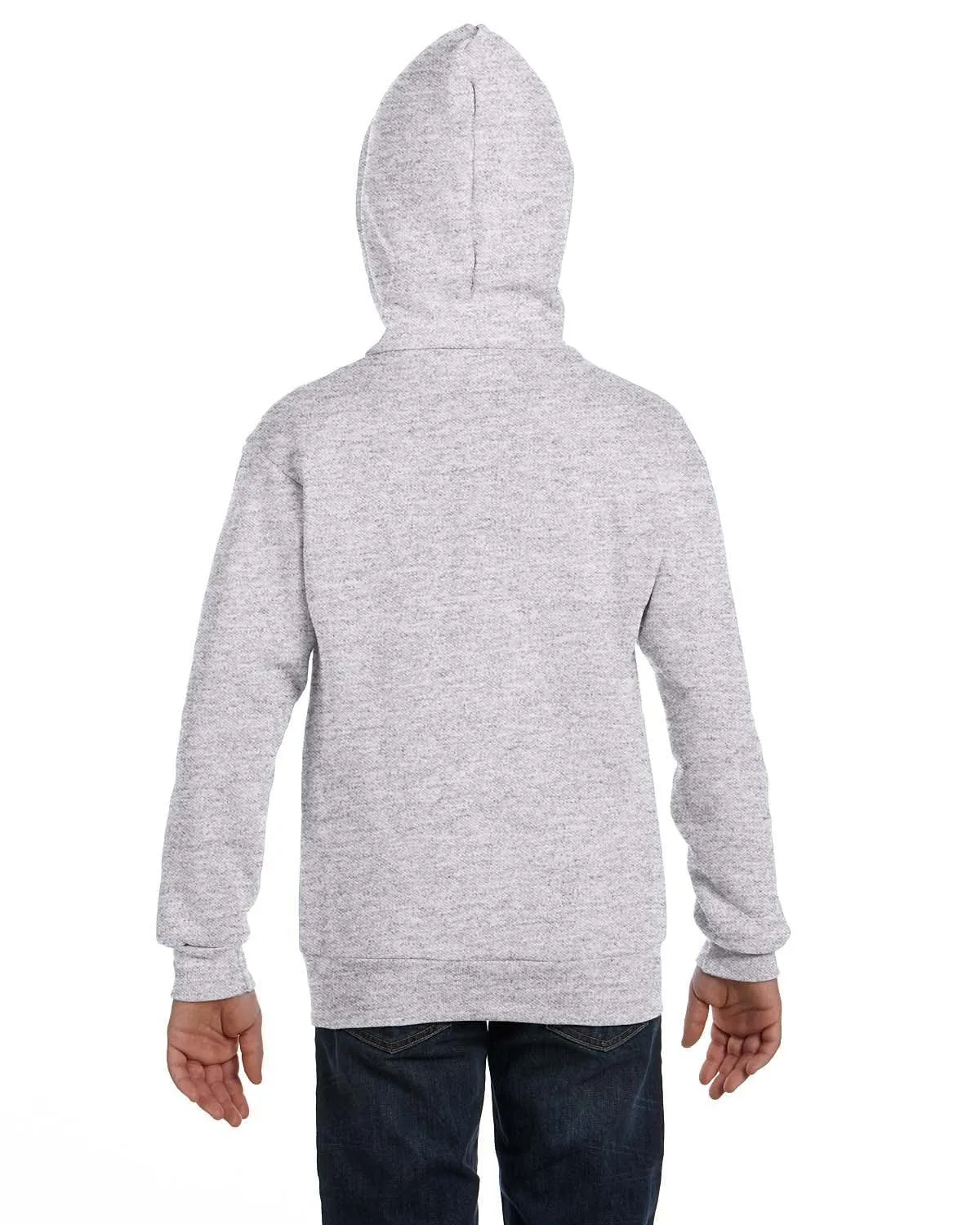 Hanes Youth 50/50 Full-Zip Hoodie Sweatshirt
