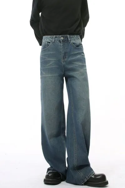 Hazel Blues® |  Wide Leg Pocketed Jeans