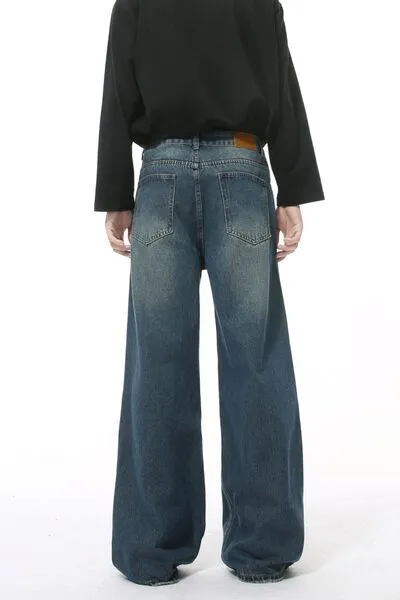 Hazel Blues® |  Wide Leg Pocketed Jeans