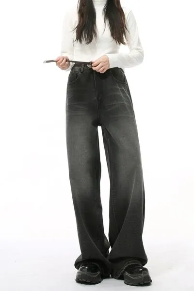 Hazel Blues® |  Wide Leg Pocketed Jeans