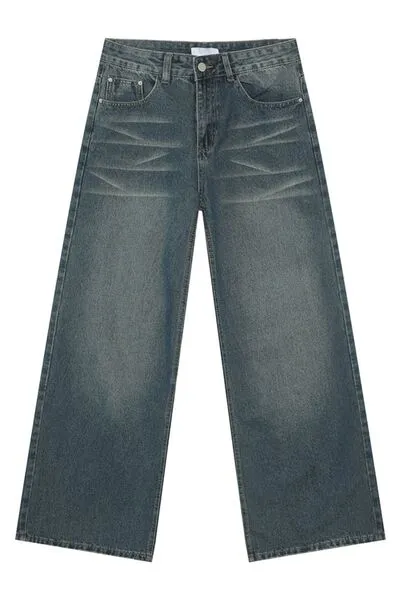 Hazel Blues® |  Wide Leg Pocketed Jeans