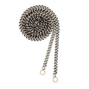 Heavy Curb Chain in Silver Necklace