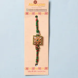 Henna Green Premium Rakhi - Send to India (FREE SHIPPING)