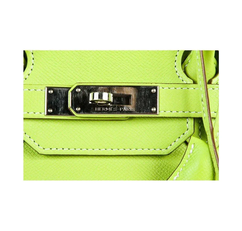 Hermès Birkin 35 Kiwi Lichen Candy Collection Bag