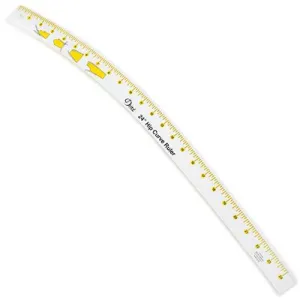 Hip Curve Clear Ruler