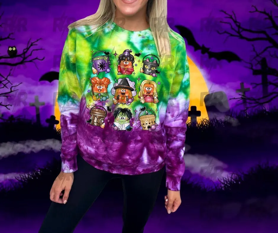 Hocus Pocus Halloween Nuggies Monster Mash Tie Dye (MULTIPLE STYLES)