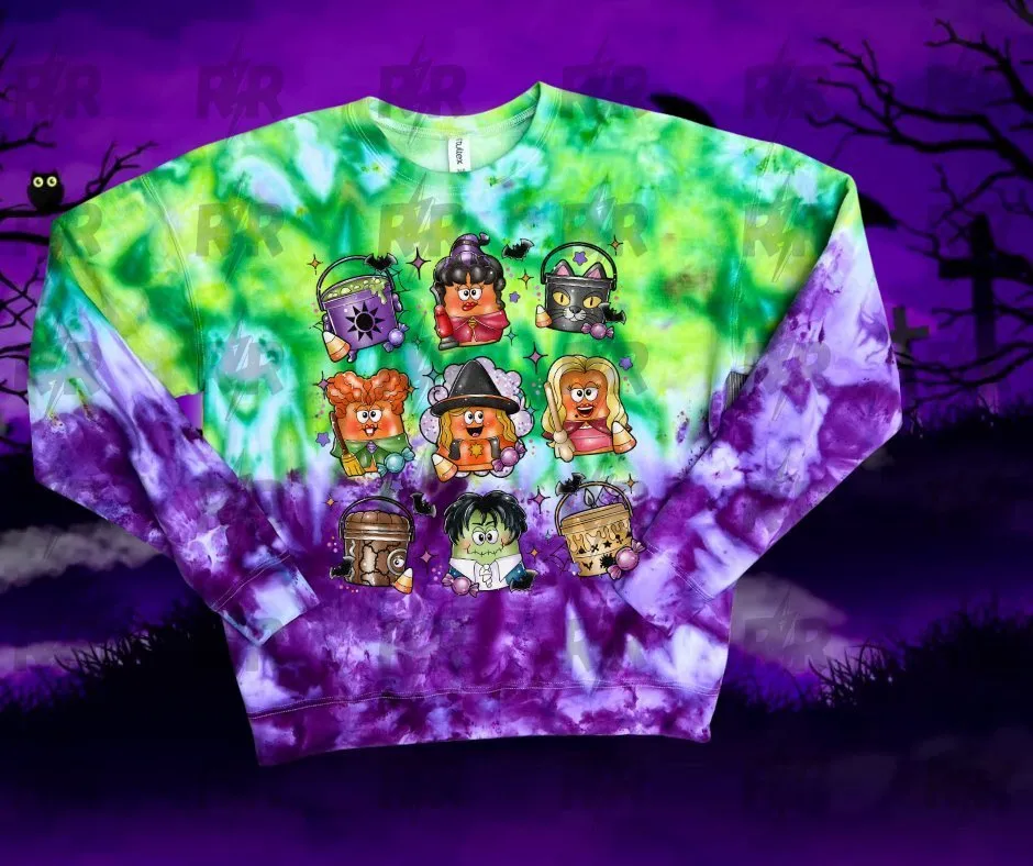 Hocus Pocus Halloween Nuggies Monster Mash Tie Dye (MULTIPLE STYLES)