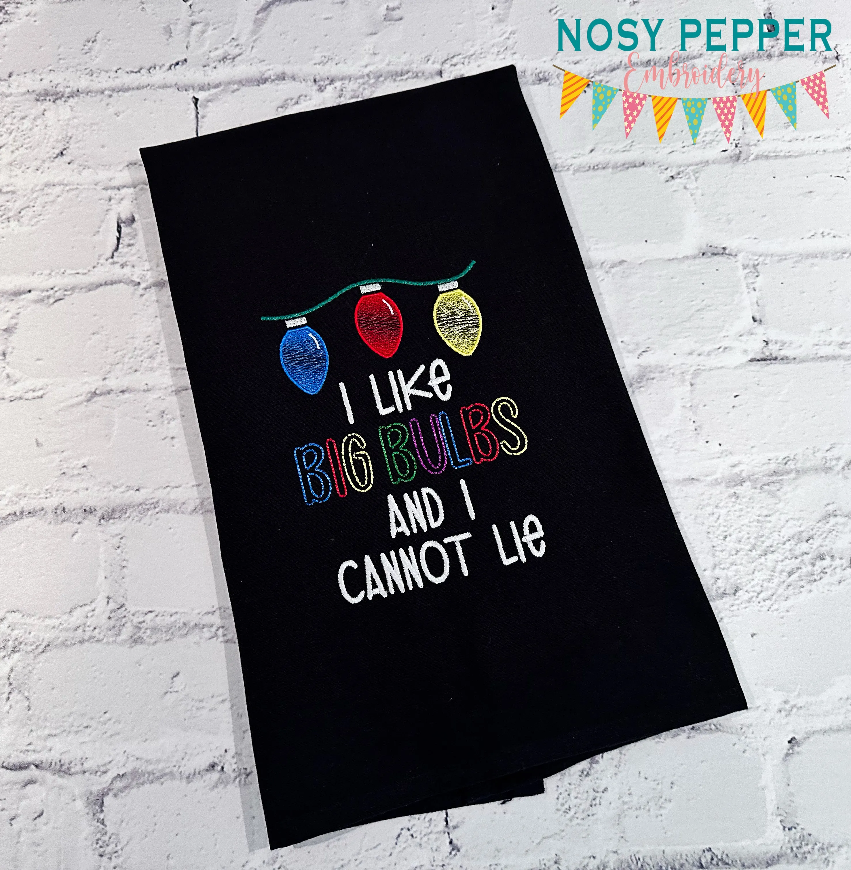 I Like Big Bulbs machine embroidery design (4 sizes included) DIGITAL DOWNLOAD