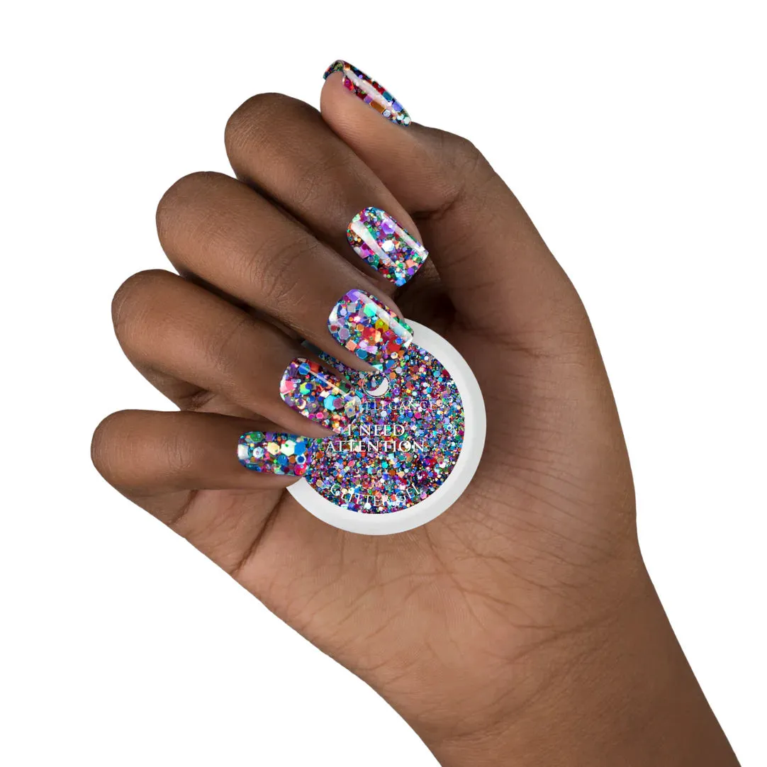 I Need Attention, Glitter Gel, 10 ml
