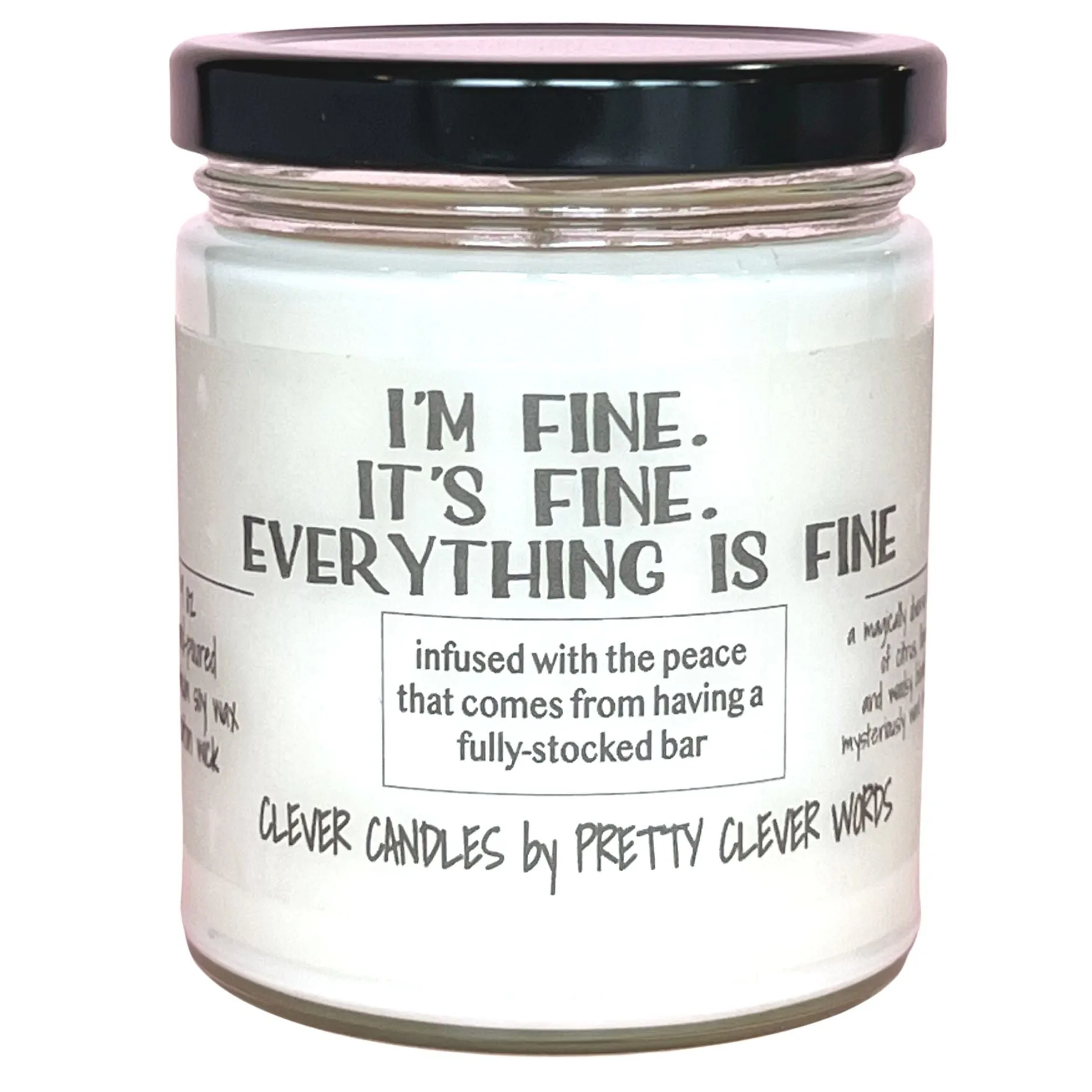 I'm fine. it's fine. everything's fine - vanilla lime candle