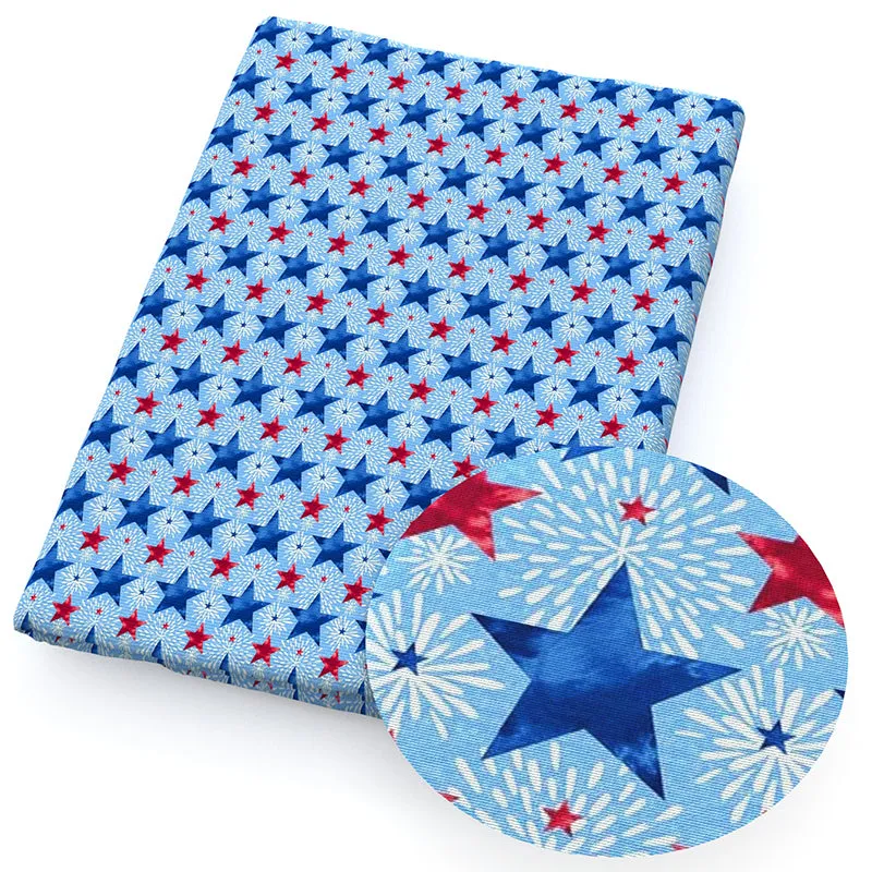 Independence Day (4 of july) Theme Printed Fabric