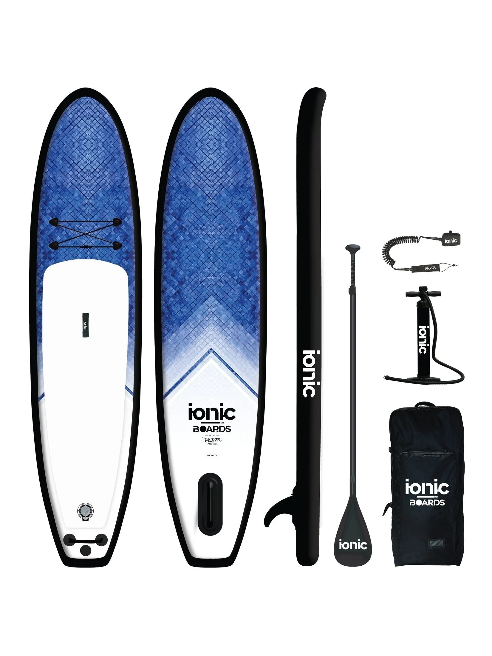 Ionic All Water - Blue Mosaic - 10'6 Inflatable Paddle Board Package
