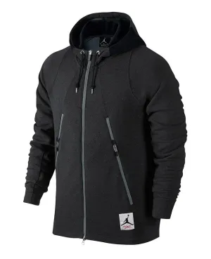 Jordan 4 Full Zip Hood Black