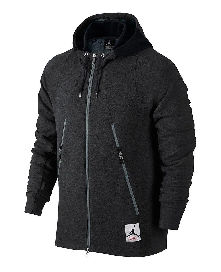 Jordan 4 Full Zip Hood Black